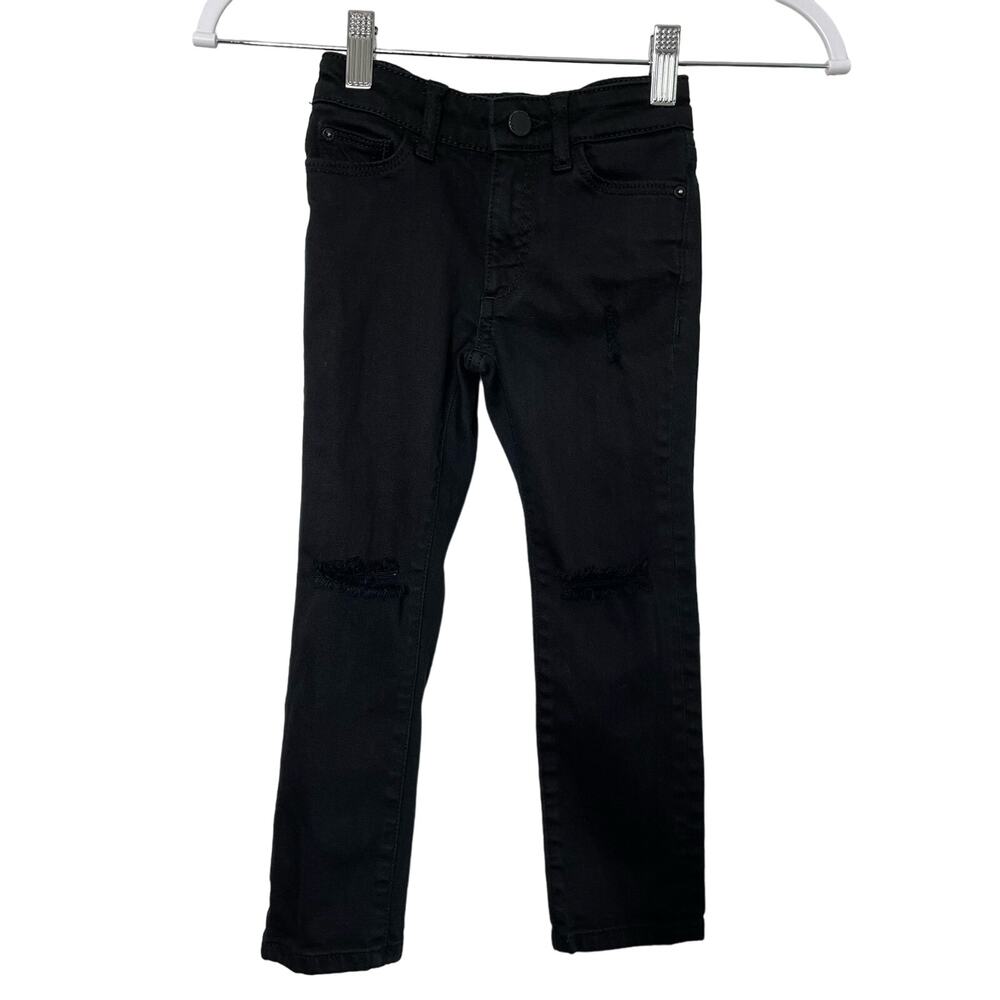 DL 1961 Harper Boyfriend Spade Kids Girls Jeans Distressed Straight High Waist 4